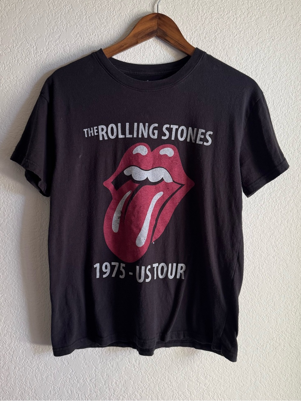 Rolling Stones 1975 US Tour Graphic Band Tee M